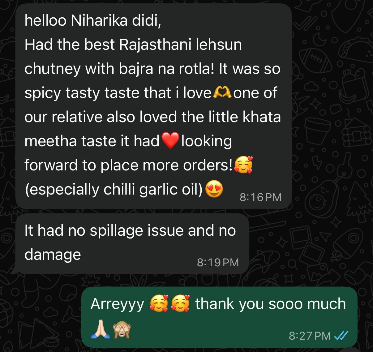 Customer feedback screenshot 4