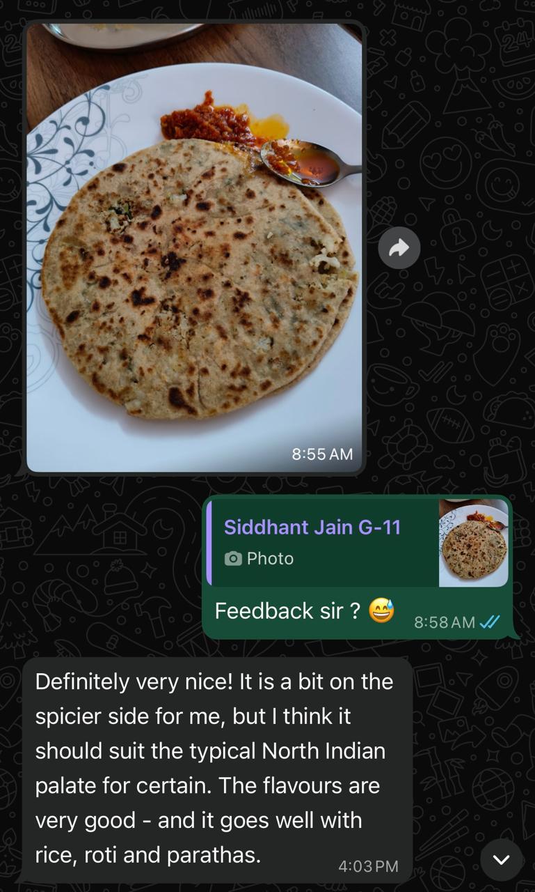 Customer feedback screenshot 5
